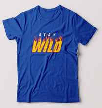Load image into Gallery viewer, Stay Wild T-Shirt for Men-Royal Blue-Ektarfa.online
