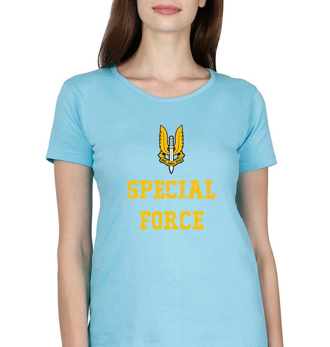 Special Force T-Shirt for Women-Light Blue-Ektarfa.online