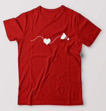Load image into Gallery viewer, Badminton T-Shirt for Men-Red-Ektarfa.online
