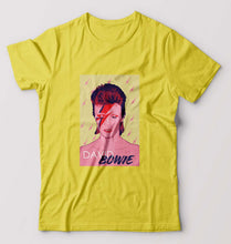 Load image into Gallery viewer, David Bowie T-Shirt for Men-Yellow-Ektarfa.online
