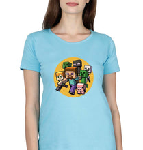 Load image into Gallery viewer, Minecraft T-Shirt for Women-Light Blue-Ektarfa.online
