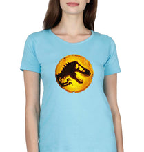 Load image into Gallery viewer, Jurassic World T-Shirt for Women-Light Blue-Ektarfa.online
