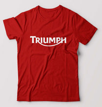 Load image into Gallery viewer, Triumph T-Shirt for Men-S(38 Inches)-Red-Ektarfa.online
