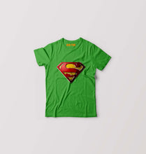 Load image into Gallery viewer, Superman Superhero Kids T-Shirt for Boy/Girl-Flag Green-Ektarfa.online
