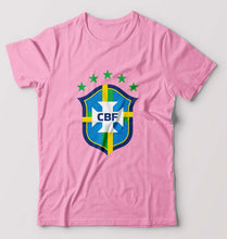 Load image into Gallery viewer, Brazil Football T-Shirt for Men-Light Baby Pink-Ektarfa.online
