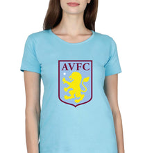 Load image into Gallery viewer, Aston Villa T-Shirt for Women-Light Blue-Ektarfa.online
