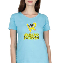 Load image into Gallery viewer, Valentino Rossi(VR 46) T-Shirt for Women-Light Blue-Ektarfa.online
