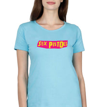 Load image into Gallery viewer, Sex Pistols T-Shirt for Women-Sky Blue-Ektarfa.online
