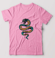 Load image into Gallery viewer, Snake T-Shirt for Men-Light Baby Pink-Ektarfa.online
