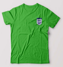 Load image into Gallery viewer, England Football T-Shirt for Men-S(38 Inches)-Flag Green-Ektarfa.online
