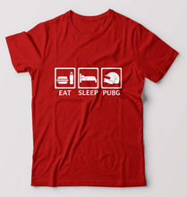 Load image into Gallery viewer, PUBG Eat Sleep Pubg T-Shirt for Men-Red-Ektarfa.online
