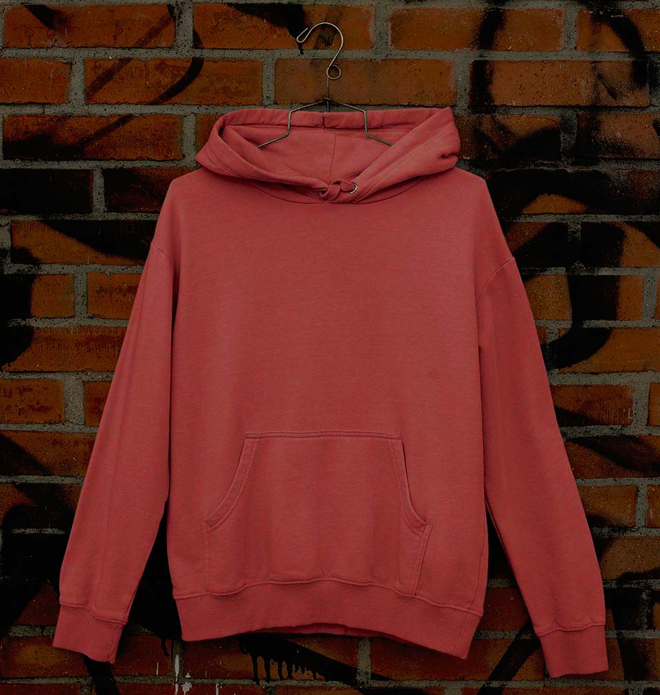 Plain Coral Unisex Hoodie For Men/Women