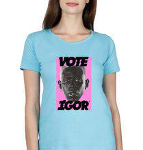 Load image into Gallery viewer, Igor T-Shirt for Women-Light Blue-Ektarfa.online
