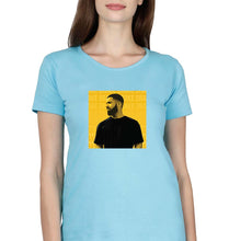 Load image into Gallery viewer, Drake T-Shirt for Women-Light Blue-Ektarfa.online
