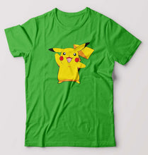 Load image into Gallery viewer, Pikachu T-Shirt for Men-Flag green-Ektarfa.online
