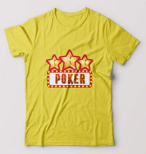 Load image into Gallery viewer, Poker T-Shirt for Men-Yellow-Ektarfa.online
