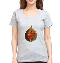 Load image into Gallery viewer, Ganpati T-Shirt for Women-Grey Melange-Ektarfa.online
