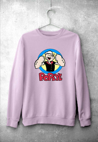 Popeye Unisex Sweatshirt for Men/Women-Light Baby Pink-Ektarfa.online