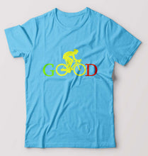 Load image into Gallery viewer, Cycling Good T-Shirt for Men-Light Blue-Ektarfa.online
