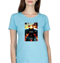 Load image into Gallery viewer, 2001 A Space Odyssey T-Shirt for Women-Light Blue-Ektarfa.online
