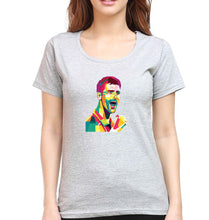 Load image into Gallery viewer, Novak Djokovic Tennis T-Shirt for Women-Grey melange-Ektarfa.online
