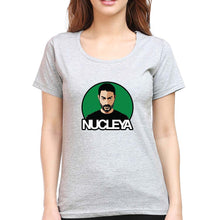 Load image into Gallery viewer, Nucleya T-Shirt for Women-Grey Melange-Ektarfa.online
