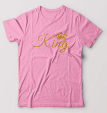 Load image into Gallery viewer, King T-Shirt for Men-Light Baby Pink-Ektarfa.online
