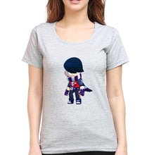 Load image into Gallery viewer, Edgar Brawl Starts T-Shirt for Women-Grey Melange-Ektarfa.online
