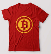 Load image into Gallery viewer, Cryptocurrency Bitcoin T-Shirt for Men-Red-Ektarfa.online
