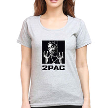 Load image into Gallery viewer, Tupac 2Pac T-Shirt for Women-Grey Melange-Ektarfa.online
