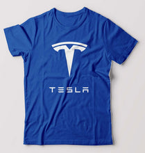 Load image into Gallery viewer, Tesla T-Shirt for Men-Royal Blue-Ektarfa.online
