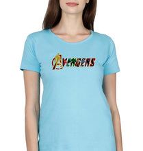 Load image into Gallery viewer, Avengers T-Shirt for Women-Light Blue-Ektarfa.online
