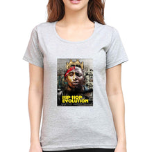 Load image into Gallery viewer, Hip-Hop Evolution T-Shirt for Women-Grey Melange-Ektarfa.online
