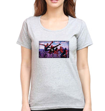 Load image into Gallery viewer, Spiderman Superhero T-Shirt for Women-Grey Melange-Ektarfa.online
