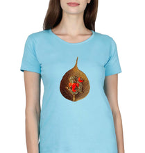 Load image into Gallery viewer, Ganpati T-Shirt for Women-Light Blue-Ektarfa.online
