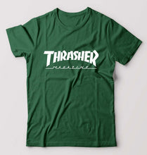 Load image into Gallery viewer, Thrasher Magazine T-Shirt for Men-Bottle Green-Ektarfa.online
