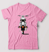 Load image into Gallery viewer, Bullet With Your Number - royal enfield T-Shirt for Men-Light Baby Pink-Ektarfa.online
