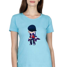 Load image into Gallery viewer, Edgar Brawl Starts T-Shirt for Women-Light Blue-Ektarfa.online
