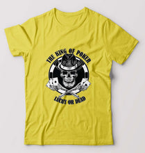 Load image into Gallery viewer, Poker T-Shirt for Men-Yellow-Ektarfa.online

