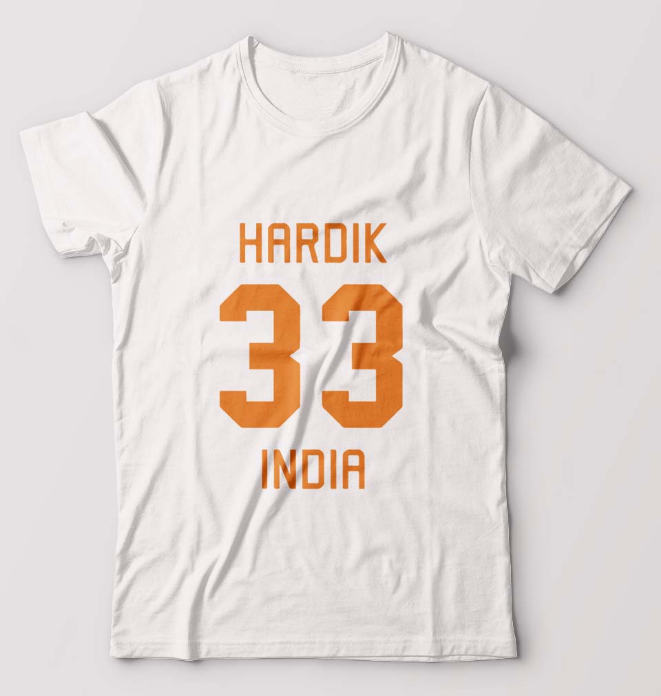 Hardik Pandya winner dinner T-Shirt for Men-White-Ektarfa.online
