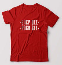 Load image into Gallery viewer, EIIGY QEE POCR CII (Fuck Off) T-Shirt for Men-Red-Ektarfa.online
