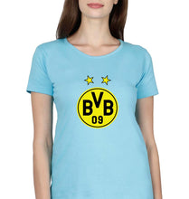 Load image into Gallery viewer, Borussia Dortmund T-Shirt for Women-Light Blue-Ektarfa.online
