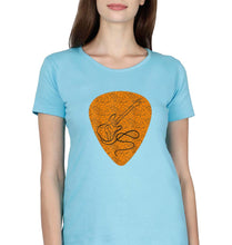 Load image into Gallery viewer, Guitar T-Shirt for Women-Light Blue-Ektarfa.online
