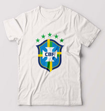 Load image into Gallery viewer, Brazil Football T-Shirt for Men-White-Ektarfa.online
