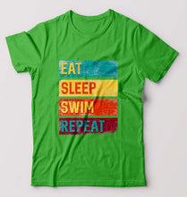 Load image into Gallery viewer, Swimming T-Shirt for Men-flag green-Ektarfa.online
