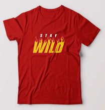 Load image into Gallery viewer, Stay Wild T-Shirt for Men-Red-Ektarfa.online
