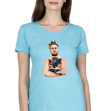 Load image into Gallery viewer, Conor McGregor UFC T-Shirt for Women-Light Blue-Ektarfa.online
