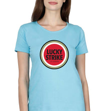 Load image into Gallery viewer, Lucky Strike T-Shirt for Women-Light Blue-Ektarfa.online
