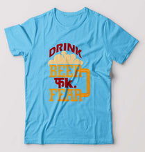 Load image into Gallery viewer, Beer T-Shirt for Men-Light Blue-Ektarfa.online
