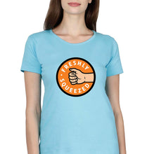 Load image into Gallery viewer, Orange Cassidy - Freshly Squeezed T-Shirt for Women-Light Blue-Ektarfa.online
